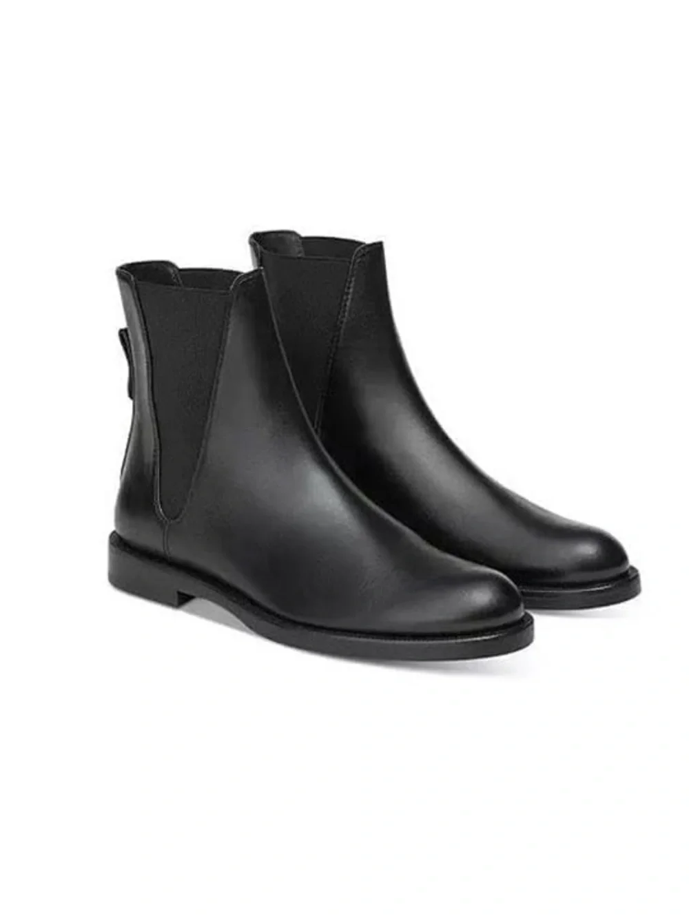 Lafayette 148 Barrett Leather Chelsea Booties Black 38.5 EU New without box $698